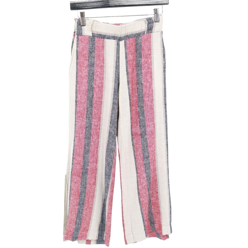 Banjara Linen Pants Womens S Multi Slouchy Casual Resort Travel Coastal Beach